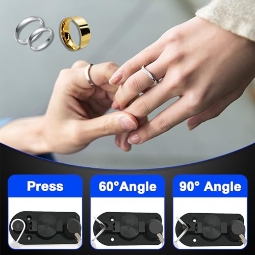 Ring Bender Ring Bending Tool Kit, Ring Making Tool with Nylon Dies Ring Bending Machine, Multi-Functional Jewelry Making Tool, Earring Bending Tool Ring Sizer Measuring Tool