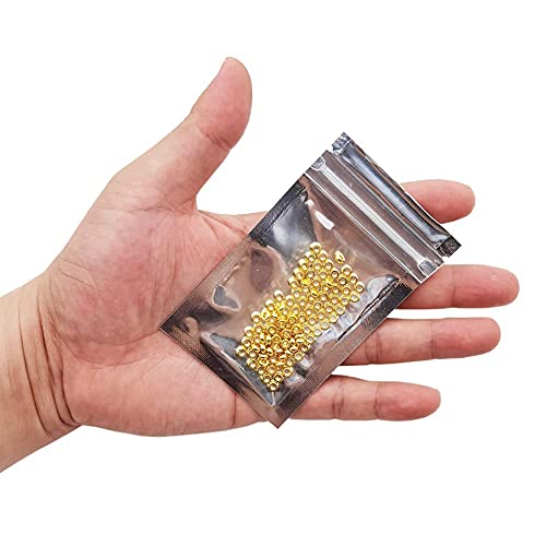 INSPIRELLE 100pcs Heishi Beads 4mm Long-Lasting Disc Brass Rondelle Spacer Beads Yellow Gold Plated Flat Round Shape Jewelry Metal Spacers for Bracelet Necklace Jewelry Making - color: Yellow Gold, size: 4mm