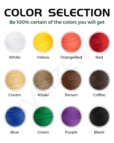 1000 Meters FIVEIZERO Extra Strong Upholstery Thread,Green Bonded Nylon Thread for Denim Leather,Craft,Machine,DIY and Home (1 Pack) CJ - color: Green