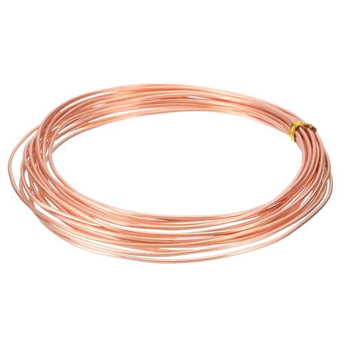 PATIKIL 99.9% Pure Copper Wire for Jewelry Making, 16 Gauge (1.3mm) Copper Craft Wire 14.8 Feet Beading Jewelry Making Supplies for Crafting Wreath Electroculture Gardening - size: 16 Gauge x 14.8 Feet