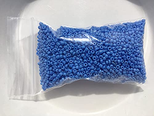 Seed Beads Size:11/0 50 gr / 1.76 oz (Blue Opaque) - color: Blue Opaque