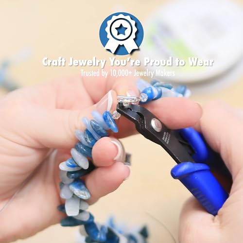 Beadalon Crimp Tool Standard - Fits #1-3, Crimp Tubes #2-3, Blue Speckle, 5.25 in / 13.3 cm - color: Blue Speckle, size: Standard