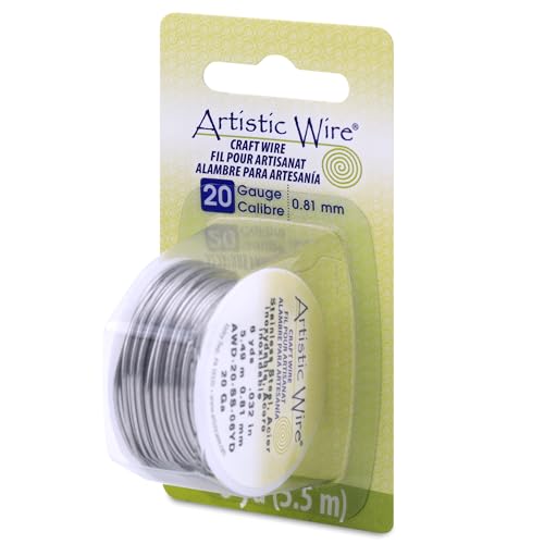 Artistic Wire, 20 Gauge Stainless Steel Craft Wire, 6 yd - size: 20 Gauge, style: Dispenser Spool
