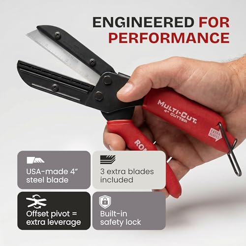 Ronan Multi-Cut 401 Cutting Tool - For Soft Wood, Cardboard, Plastic, Rope, Leather & DIY Materials – Not for Hardwood or Compressed Wood