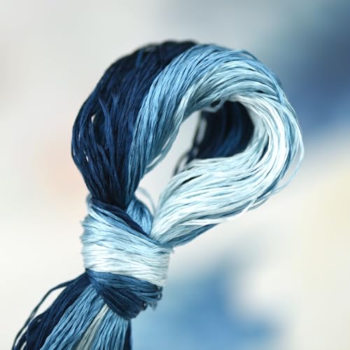 Mulberry Silk Floss Embroidery Thread Floss-Cross Stitch Threads China Silk Woven Jewelry Threads DIY Sewing Kits (118) - color: 118