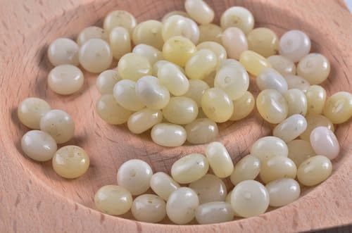 Rondelle Beads for Jewelry Making 5x8mm Natural Stone Beads 1 Strand 15.5inch Lentil Spacer Beads Rondelle Gemstone Bead Semi-Precious Stone Bead for Bracelet Necklace Crafts Yellow Jade Bead - color: Yellow Jade Beads