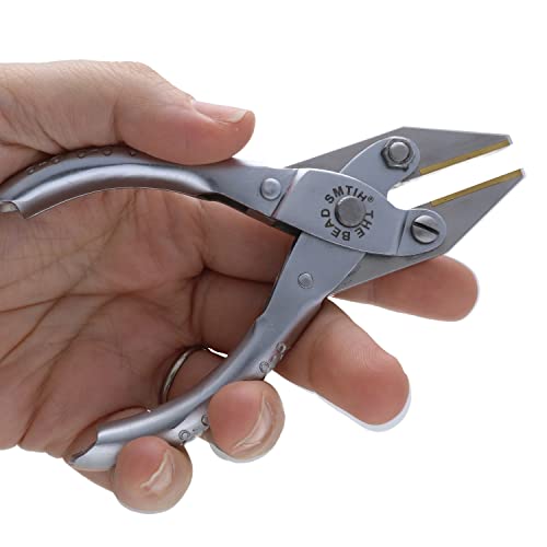 The Beadsmith Flat Nose Parallel Pliers - 5 inches (127mm), Steel Tool for Jewelry Making, No Spring - style: Flat Nose - 127mm