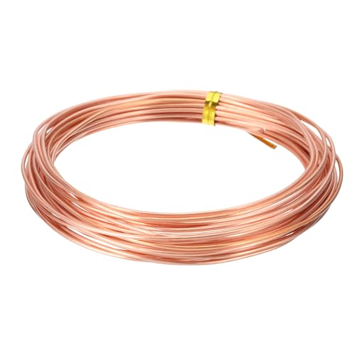 PATIKIL 99.9% Pure Copper Wire for Jewelry Making, 16 Gauge (1.3mm) Copper Craft Wire 24.6 Feet Beading Jewelry Making Supplies for Crafting Wreath Electroculture Gardening - size: 16 Gauge x 24.6 Feet