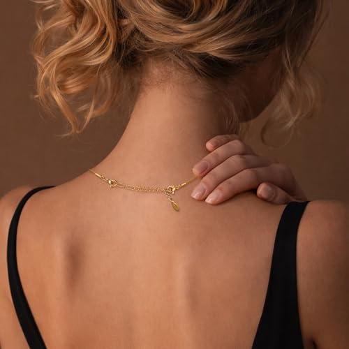 20 PCS Gold and Silver Necklace Extenders for Women Gold Plated Chain Extenders for Necklace Bracelet Anklet with Lobster Clasps - color: Flat Water Droplet