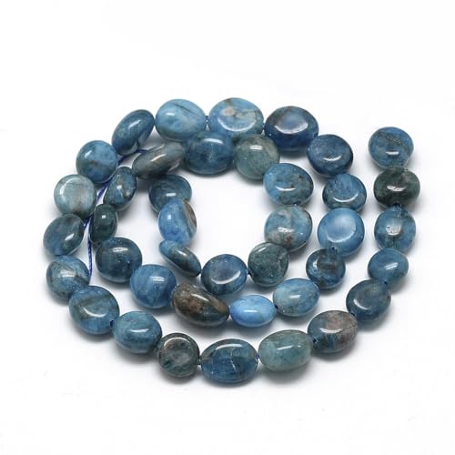 30-45Pcs/Strand Natural Apatite Beads 15.7" Irregular Nuggets Stone Beads 8-15mm Gemstones Loose Spacer Bead for DIY Bracelet Necklace Jewelry Making Crafting - color: Apatite