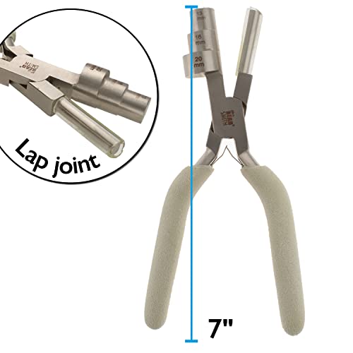 The Beadsmith Wire Looping Pliers - 3-in-1 Tool, Creates Three Loop Sizes (13 mm, 16 mm, 20 mm), Polished Steel Head with Comfort Grip Handle - style: Wire Looping