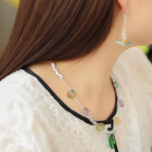476PCS Clear Crystal Round Glass Beads for Jewelry Making, Transparent Glass Spacer Loose Beads for Crafts Bracelets Necklaces Charms Pendants Gifts Presents Friendship - color: Round Glass Beads: Transparent