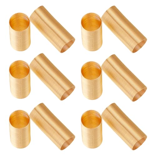 PH PandaHall 500 Loops Steel Memory Wire Golden Jewelry Wire Bendabe Metal Craft Wires for Women Rings Coil Ring Earrings Jewelry Making, Inner Diameter: 18mm, 22 Gauge