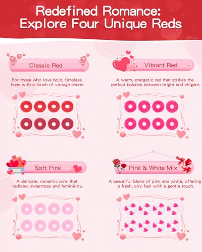 Goldwise Valentine's Day Friendship Bracelet Kit, Pink Beads, Jewelry Making Kit with Pink Clay Beads, Letter Beads and Charms, GIFS for Fans, Couples and Best Friends - size: Valentine's Day