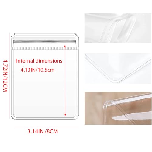 GSXRB PVC Anti Tarnish Jewelry Bags,Jewelry Bags Clear Plastic. Jewelry Pouch for Jewelry Rings and Earrings (100 pcs，3.14x4.72 inches) - size: 3.14*4.72 IN