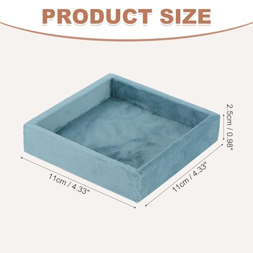 uxcell Stackable Jewelry Storage Tray, Empty Tray Drawer Organizer, Small Display Box for Earrings, Necklaces, Rings and Bracelets, Light Blue - color: Light Blue