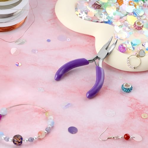 SPEEDWOX Mini Bent Nose Pliers - Jewelry Making Tools with Curved Small Pliers - style: Bent Nose Pliers