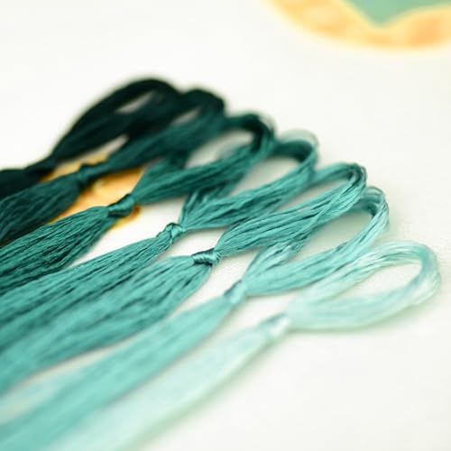 Mulberry Silk Floss Embroidery Thread Floss-Cross Stitch Threads China Silk Woven Jewelry Threads DIY Sewing Kits (50) - color: 50