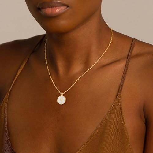 Mothers Day Gifts for Mom Cross Necklace for Women Dainty 14K Gold Plated Cross Coin Necklace Simple Round Disc Pendant Minimalist Cute Charm Everyday Religious Jewelry Gifts - style: dense bead chain