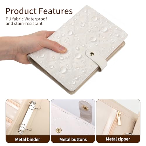 Travel Jewelry Organizer Case Jewelry Storage Book Ring Binder with Clear Zipper Velvet Portable Organizer Bag Jewelry Pouches Bags for Necklaces Earrings Rings Bracelets