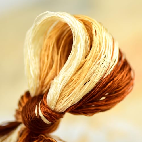 Mulberry Silk Floss Embroidery Thread Floss-Cross Stitch Threads China Silk Woven Jewelry Threads DIY Sewing Kits (46) - color: 46