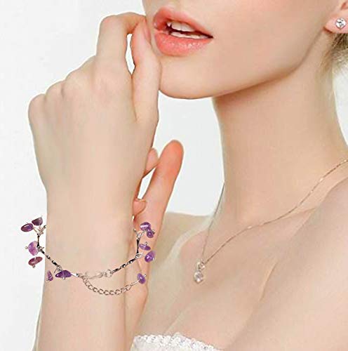 Natural Gemstone Beads Irregular Chips Stone Bead 5-8mm About 450pcs Crystal Loose Rocks Beads for Bracelet Necklace Jewelry Making (Multi)