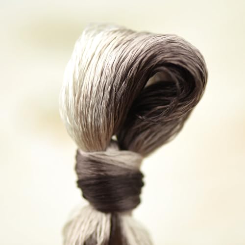 Mulberry Silk Floss Embroidery Thread Floss-Cross Stitch Threads China Silk Woven Jewelry Threads DIY Sewing Kits (112) - color: 112