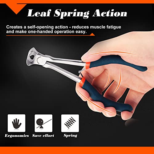 SPEEDWOX End Nippers Long Reach 5-1/2 Inch Mini End Cutting Pliers End Cutters Fine Precision Professional Wire Cutter for Jewelry Making Carpenter Construction Tools Nail Remover Mini Nippers - style: End Cutting Pliers