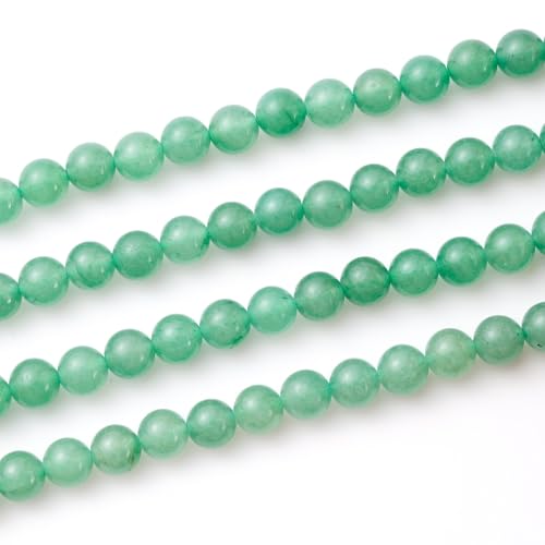 6mm 60pcs DIY Natural Green Aventurine Stone Beads Round Healing Crystal Gemstone Loose Beads for Jewelry Making Handmade Bracelet Necklace - color: Green Aventurine, size: 6mm