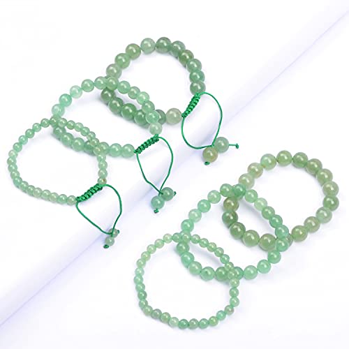 AD Beads Natural Gemstone Round Loose Beads 15" for Bracelet Necklace Earrings Jwelery Making Crafts DIY (4mm, Green Aventurine) - color: Green Aventurine, size: 4mm