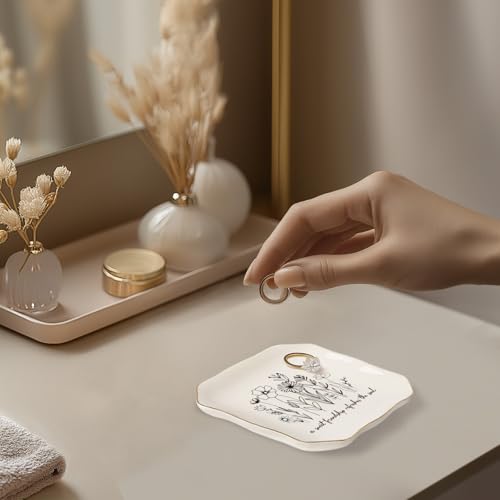 LITTLEBIGGER Friendship Gifts for Women – Jewelry Dish, A Sweet Friendship Refreshes The Soul – Proverbs 27:9 – Mothers Day Gifts – Friend Birthday Gifts for Women - style: Friendship - D
