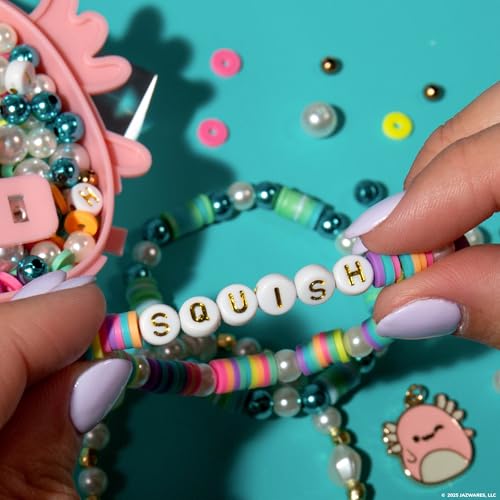 Original Squishmallows Bracelet Bundle, Bracelet Making Kit, Friendship Bracelet Kit, Charm Bracelet, Charm Bracelet Making Kit, Gifts for Girls, 7 Year Old Girl Birthday Gifts, Teen Girl Crafts - style: Tatiana, Bubba, Archie