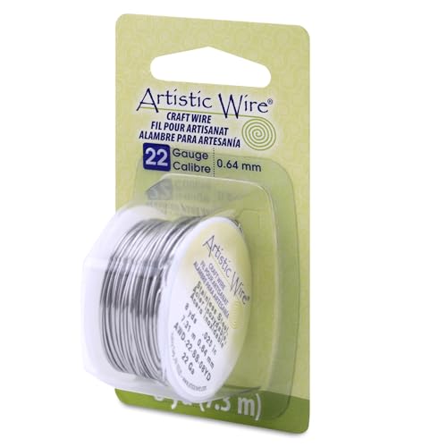 Artistic Wire, 22 Gauge Stainless Steel Craft Wire, 8 yd - size: 22 Gauge, style: Dispenser Spool