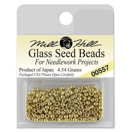 Mill Hill Glass Seed Beads, Gold
