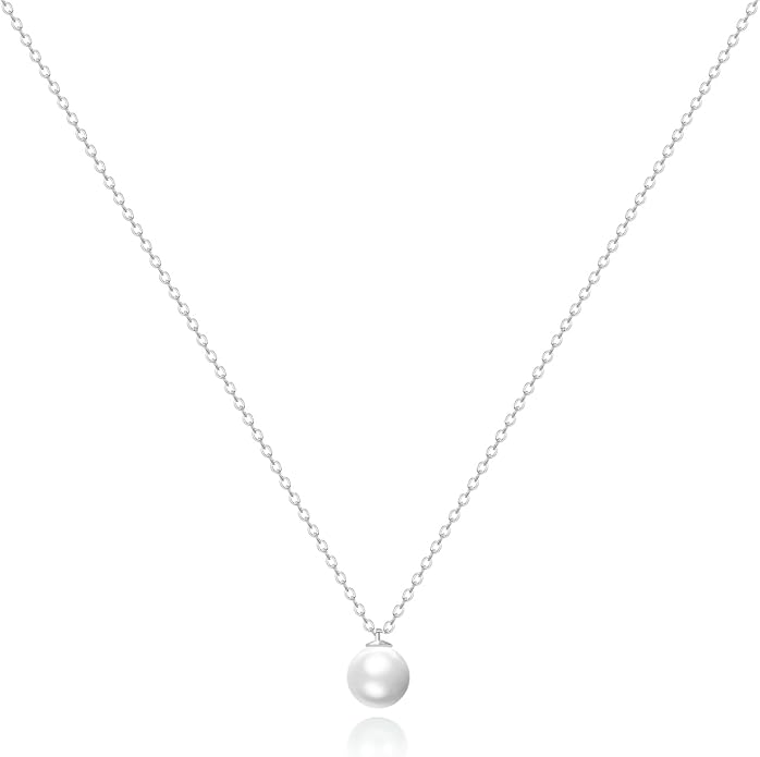 Zeffy Gold Pearl Necklace for Women, Dainty 14K Gold/Silve Plated Layered Pearl Choker Pearl Earrings Pearl Bracelets Wedding Trendy Gold Jewelry Set for Women Gifts