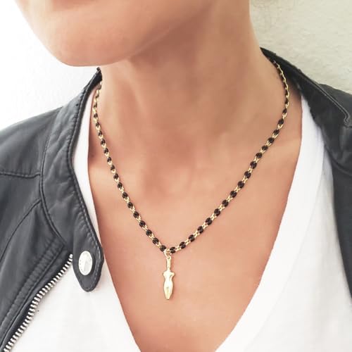 13 Feet/4M Gold Plated Brass Jewelry Making Chain Spool Black Oil Drip Enamel Chain Necklace Large Lip Chain with Lobster Clasps Jump Rings for DIY Craft Supply Jewelry Findings - color: Black Lip