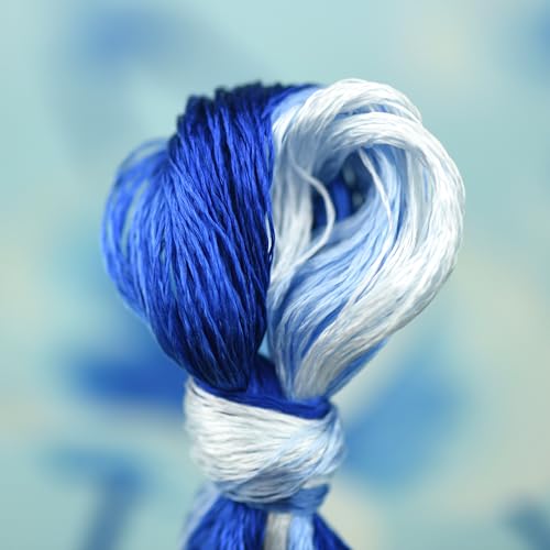 Mulberry Silk Floss Embroidery Thread Floss-Cross Stitch Threads China Silk Woven Jewelry Threads DIY Sewing Kits (104) - color: 104