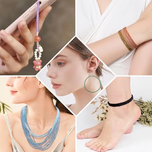 30 Strands 32 Faceted Glass Beads for Jewelry Making 4500pcs 2mm Miny Spacer Bead Round Small Craft Glass Beads for Bracelets Necklaces Earrings (Blue Series) - color: Blue