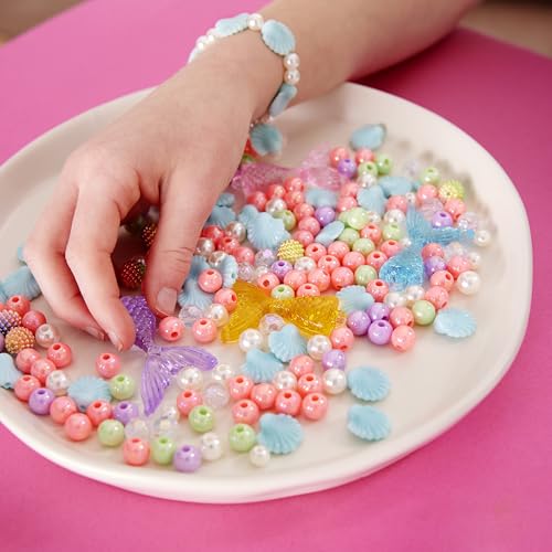 Creativity for Kids Mermaid Bead Jewelry Jar: Create 40+ Friendship Bracelets for Girls, DIY Girls Beads Jewelry Making Kit, Spring Crafts & Mermaid Gifts (Ages 6+)