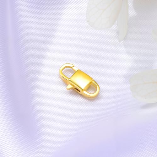14K Yellow Gold Jewelry Clasp Necklace Extender Clasp Bracelet Extension Connector for DIY Necklace Bracelet Anklet Jewelry Making, 14K Gold Clasp for DIY Jewelry Making (Style 3) - style: Style 3