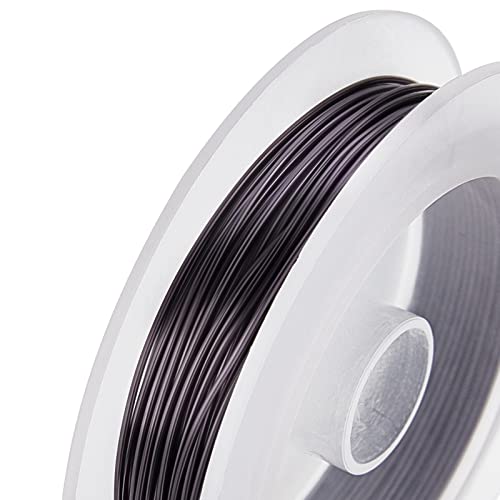 BENECREAT 20-Gauge Tarnish Resistant Jewelry Wire (33 Feet / 11 Yards) – Gunmetal Beading Wire for Bracelets, Necklaces, Crafting - color: Gunmetal, size: 20-Gauge(33-Feet/11-Yard)