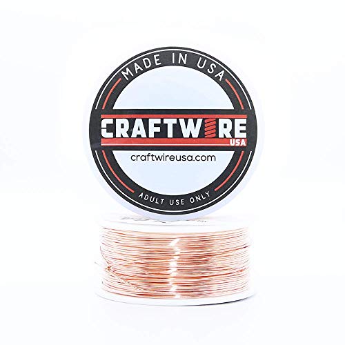 Solid Bare Copper Wire Round, Bright, Dead Soft, 100 Feet Spool 24 Gauge (Choose 25 to 100 Ft, 10 to 30 Ga.) - size: 24 Gauge - 100 Feet Spool