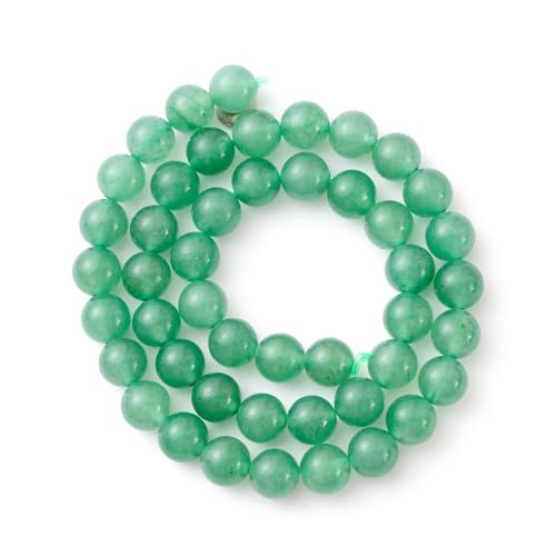 6mm 60pcs DIY Natural Green Aventurine Stone Beads Round Healing Crystal Gemstone Loose Beads for Jewelry Making Handmade Bracelet Necklace - color: Green Aventurine, size: 6mm