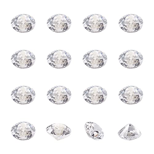 Fashewelry 1000Pcs Crystal Clear Cubic Zirconia Faceted Rhinestone Cabochons 1mm Mini Pointed Back Diamante Gems Beads No Hole for Nail Art Craft Replacing Jewelry - color: Clear, size: 1mm-zirconia