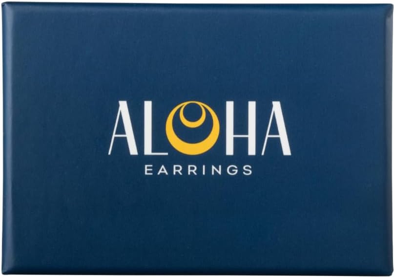 Aloha Earrings Non Pierced Silver Tone Clip On Sparkling Statement Dangling Earrings