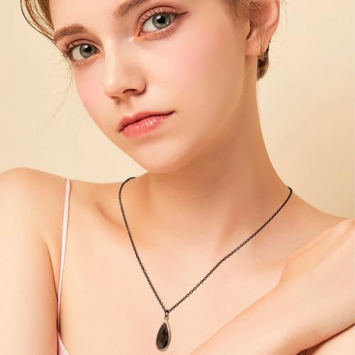 Lemonkey 24 Pack Necklace Chains Bulk,Black Plated DIY Cable Link Chains for Jewelry Making 16 Inches - color: Black, size: 16inch