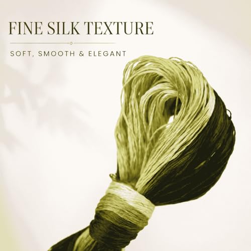 Mulberry Silk Floss Embroidery Thread Floss-Cross Stitch Threads China Silk Woven Jewelry Threads DIY Sewing Kits (108) - color: 108