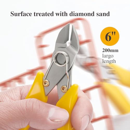 KATA 2Pack Micro Wire Cutters For Electronics Flush cutters, 6 Inch Precision Micro Cutters for Cut Precision Electronics, Jewelry, Soft Copper Wire, Cables - color: 2 Pack 6 Inch Micro