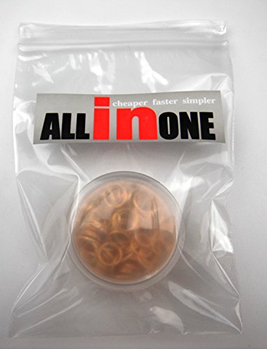 ALL in ONE 16 Gram/100pcs 8mm Gold Plated Open Jump Ring with 10 Gram Storage Box - color: Gold, size: 8mm