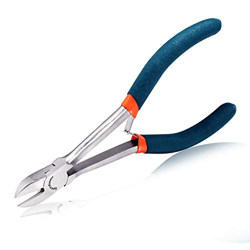 SPEEDWOX Side cutter Long Reach Diagonal Pliers 6 Inch Mini Fine Wire Cutting Plier Nippers High Leverage Reduce Efforts Precision Micro Wire Cutters for Hard to Reach Narrow Spaces - style: Diagonal Pliers